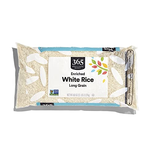 365 Rice White Long Grain Enriched, 80 Ounce