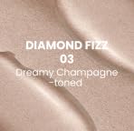 Typsy Beauty | Silk Cushion Liquid Highlighter Wand - Diamond Fizz - Champagne toned | Cushion Tip Applicator | Formulated in Italy | Lightweight & Buildable | Luminous Glow | Easy to Use | 15ml