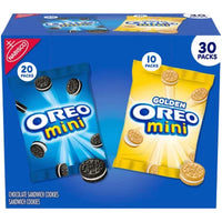 OREO Mini Mix Variety Pack Sandwich Cookies, 1.5 Oz., 30 Pk.