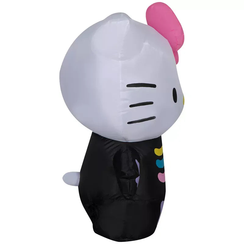 Hello Kitty 3ft Airblown Inflatable (Neon Skeleton)