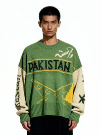 Raastah - Team Pakistan Jacquard Sweater