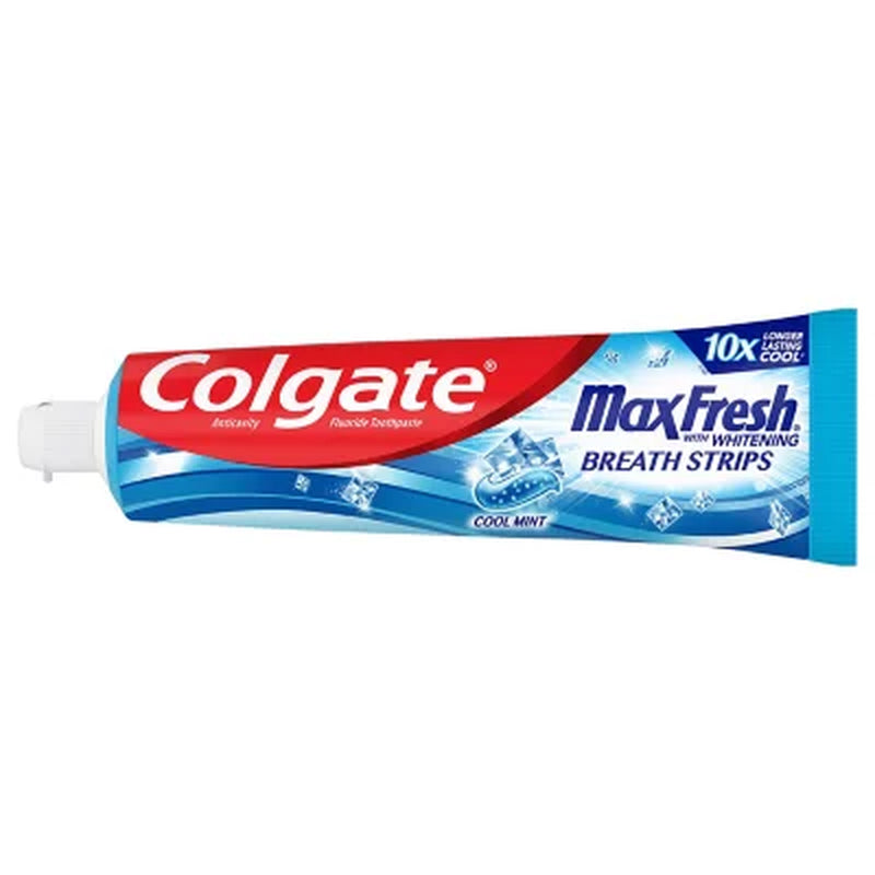 Colgate Maxfresh Toothpaste with Mini Breath Strips, Cool Mint, 7.3 Oz., 5 Pk