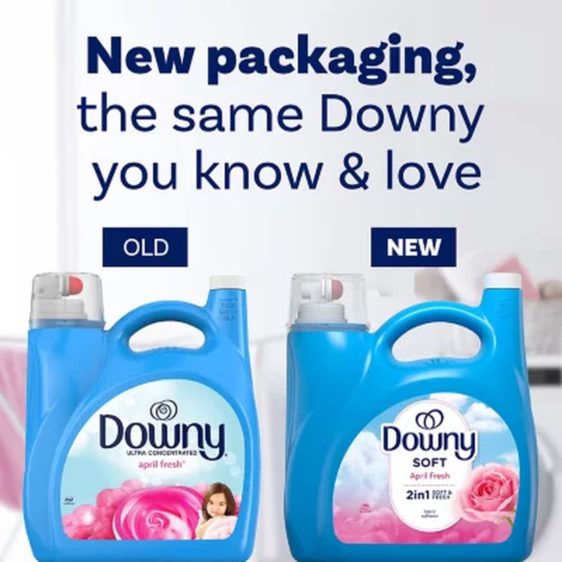 Downy Soft & Fresh Liquid Fabric Softener, April Fresh, 257 Loads, 150 Fl. Oz.
