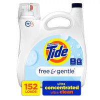 Tide Free & Gentle Liquid Laundry Detergent, 152 Loads, 170 Fl. Oz.