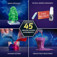 NATIONAL GEOGRAPHIC Amazing Chemistry Set - Mega Chemistry Kit with over 15 Science Experiments, Make Glowing Worms, a Crystal Tree, Fizzy Solutions, and More