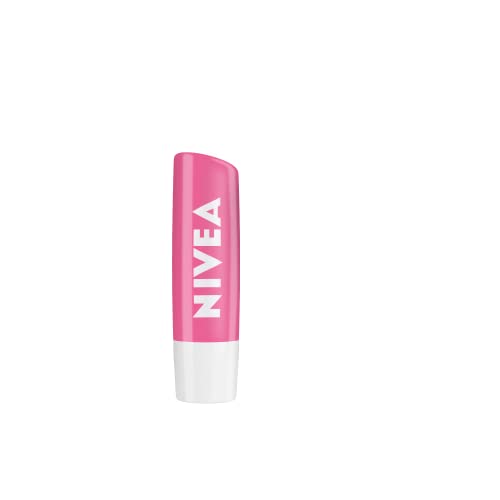 NIVEA Soft Rose Shine 4.8g Lip Balm|24 H Melt in Moisture Formula|Natural Oils|Glossy Finish,4.8 g (Pack of 1)