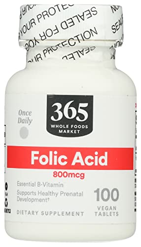 365 Folic Acid 800MCG, 100 Tablets