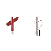 MARS Matte Super Stay LipstickLipstick for Women (2.6 gm) (05-MAJESTIC) Matte Lip Liner | One Swipe Smooth Application | Long Lasting Lip Pencil (1.4gm) (11-SPICED CRANBERRY)