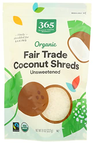 365 Coconut Shredded Organic, 8 Ounce