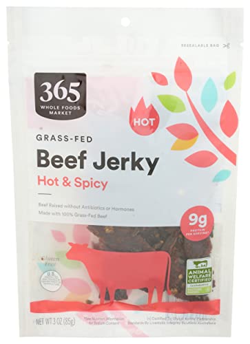 365 Jerky Beef Hot Spicy, 3 Ounce