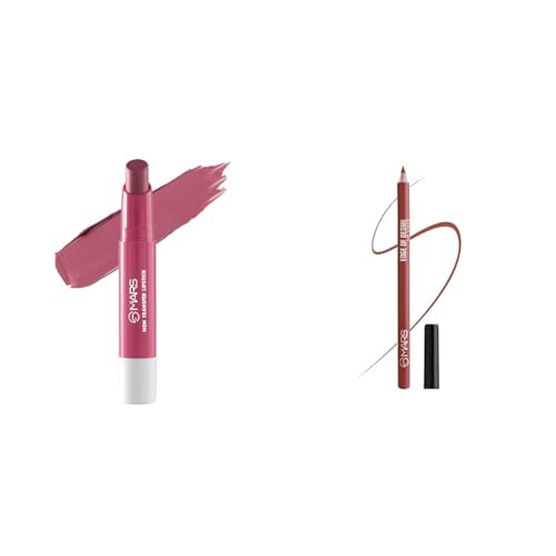 MARS Matte Super Stay Lipstick |(2.6 gm) (16-ANGEL WINGS) Matte Lip Liner | One Swipe Smooth Application | Long Lasting Lip Pencil (1.4gm) (20-CHILL RED)