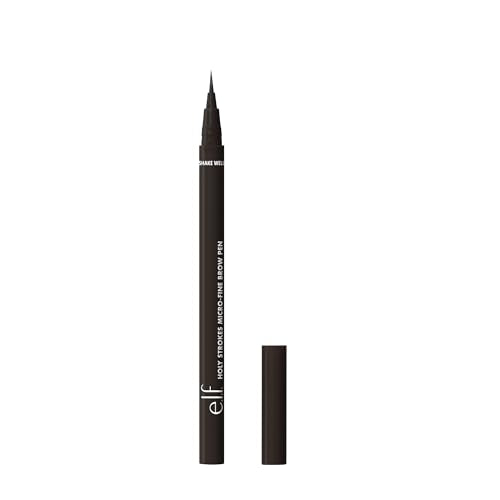 e.l.f. Holy Strokes Micro-Fine Brow Pen, for a Natural Look, Long-Lasting Eyebrow Pencil, Waterproof & Smudge-Proof, Vegan & Cruelty Free, Espresso