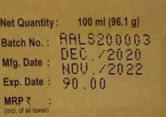 Patanjali Pure Castor Oil Cold Pressed (With Vitamin E) - 100ml