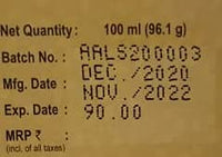 Patanjali Pure Castor Oil Cold Pressed (With Vitamin E) - 100ml