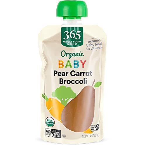 365 Baby Food Pear Carrot Broccoli Organic, 4 Ounce