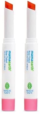 Mamaearth 100% Natural Lip Balm for Women & Men 2g (Rose) - Natural Tint, 12-Hour Moisturization - Heals Dry & Chapped Lips (Pack of 2)