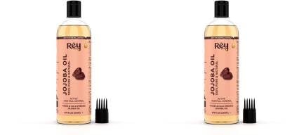 Rey Naturals Jojoba Oil - Pure,Natural & Cold Pressed-Hydrates Skin and Scalp Hair Oil-Hair 400 ml