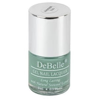 DeBelle Gel Nail Lacquer Asparagus Fern (Sea Green) 8ml Enriched With Natural Seaweed Extract, Cruelty Free, Toxic Free (Glossy Finish)