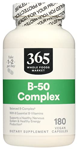 365 Vitamin B50 Complex, 180 Veg Capsules