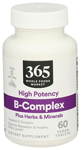 365 Vitamin B Complex Hi Potency Herbal Support, 90 Tablets
