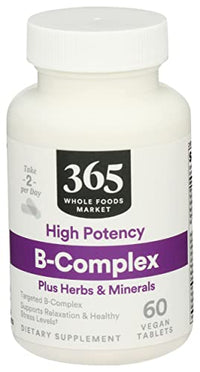 365 Vitamin B Complex Hi Potency Herbal Support, 90 Tablets