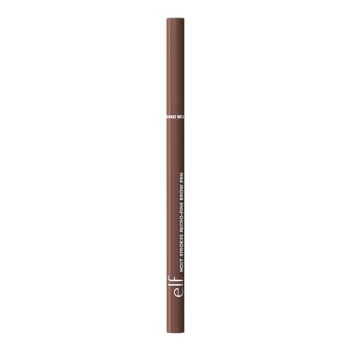 e.l.f. Holy Strokes Micro-Fine Brow Pen, for a Natural Look, Long-Lasting Eyebrow Pencil, Waterproof & Smudge-Proof, Vegan & Cruelty Free, Soft Brown