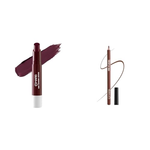 MARS Matte Super Stay LipstickLipstick for Women (2.6 gm) (18-MYSTICAL) Matte Lip Liner | One Swipe Smooth Application | Long Lasting Lip Pencil (1.4gm) (13-CINNAMON ROLL)