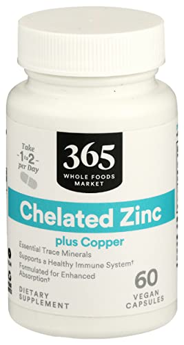 365 Zinc Chelated, 60 Capsules