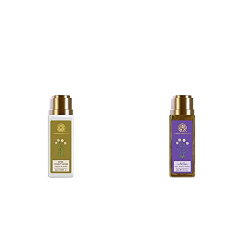 Forest Essentials Hair Conditioner, Japapatti and Brahmi, 50ml & Forest Essentials Hair Cleanser Amla, Honey and Mulethi, 50ml