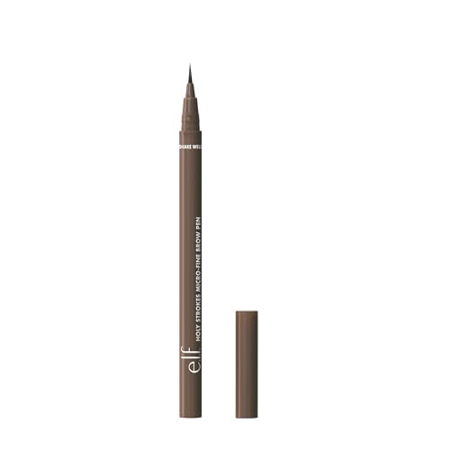 e.l.f. Holy Strokes Micro-Fine Brow Pen, for a Natural Look, Long-Lasting Eyebrow Pencil, Waterproof & Smudge-Proof, Vegan & Cruelty Free, Taupe