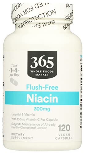 365 Niacin Flush Free 300Mg, 120 Veg Capsules