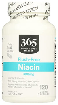 365 Niacin Flush Free 300Mg, 120 Veg Capsules