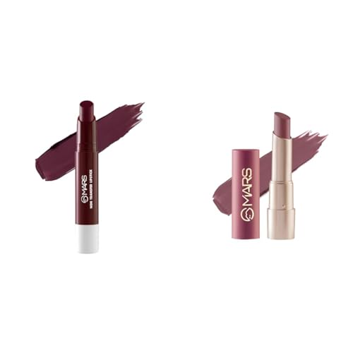 MARS Matte Super Stay LipstickLipstick for Women (2.6 gm) (18-MYSTICAL) Creamy Matte Long Lasting Lipstick for Women (3.2 gm) (20-Grapeful Ghoomar)
