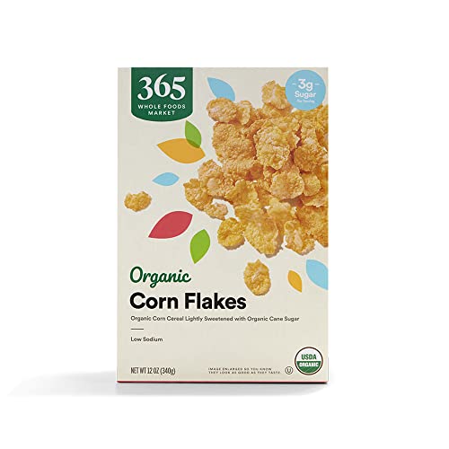 365 Cereal Corn Flakes Organic, 12 Ounce
