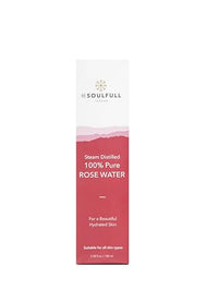 Be Soulfull Rose Elixer 100% pure Rose water Mist - 100ml/1.76 Fl Rich in antioxidants, it soothes, calms, and balances skin. Suitable for all types, it hydrates & moisturises the skin. 100ml/1.76 Fl oz