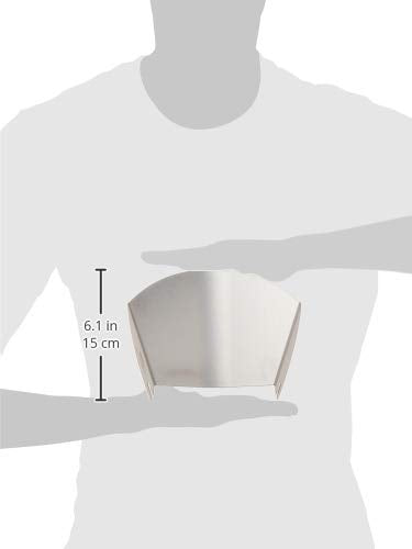 New Metro Design PC-10 Pouring Chute Compatible with KitchenAid Stand Mixer with Stainless Steel Bowl, Silver Set of 1