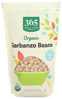 365 Beans Garbanzo Organic, 16 Ounce