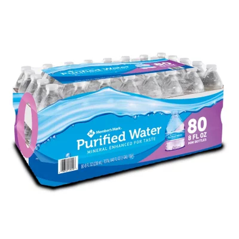 Member's Mark Purified Bottled Water 8 Fl. Oz., 80 Pk.