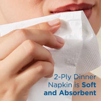 Marathon 1/8 Fold 2-Ply White Dinner Napkin, 12 Pks., 100 Napkins/Pk.