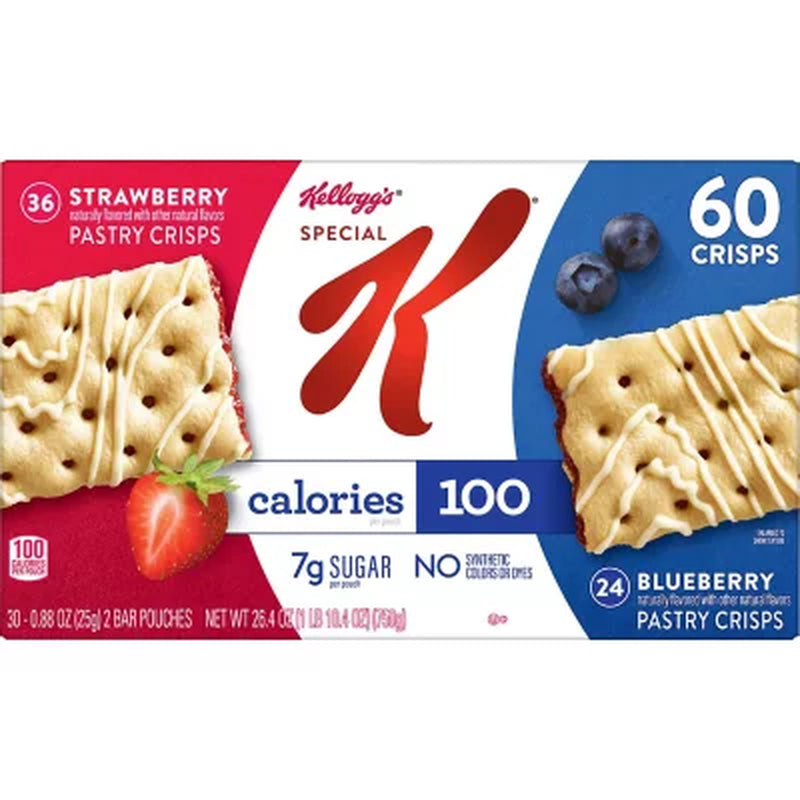 Special K Pastry Crisps, Variety Pack, 60 Ct.