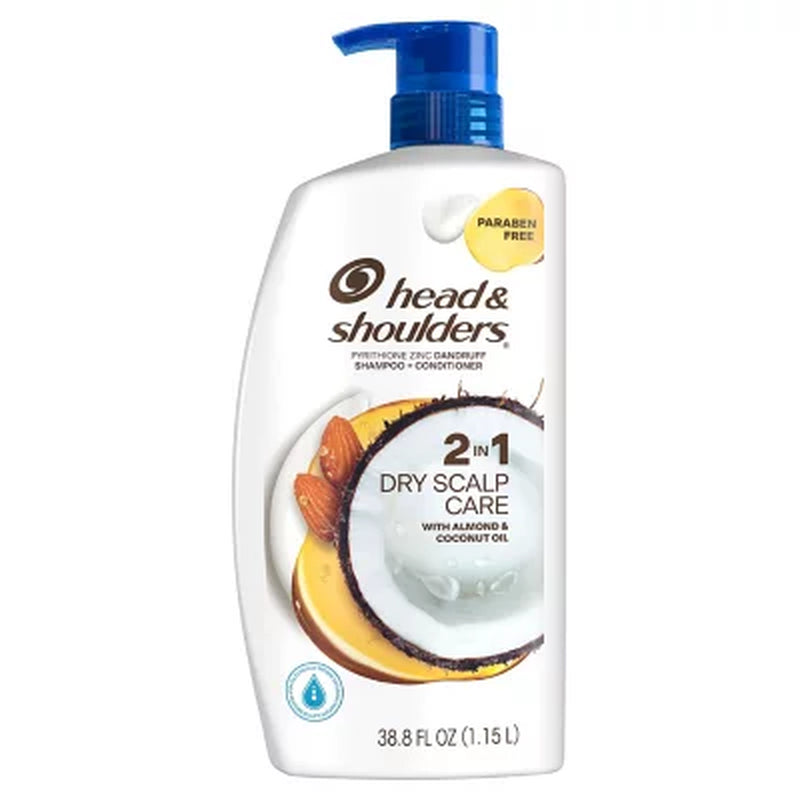 Head & Shoulders 2-In-1 Dry Scalp Care Shampoo and Conditioner, 38.8 Fl. Oz.