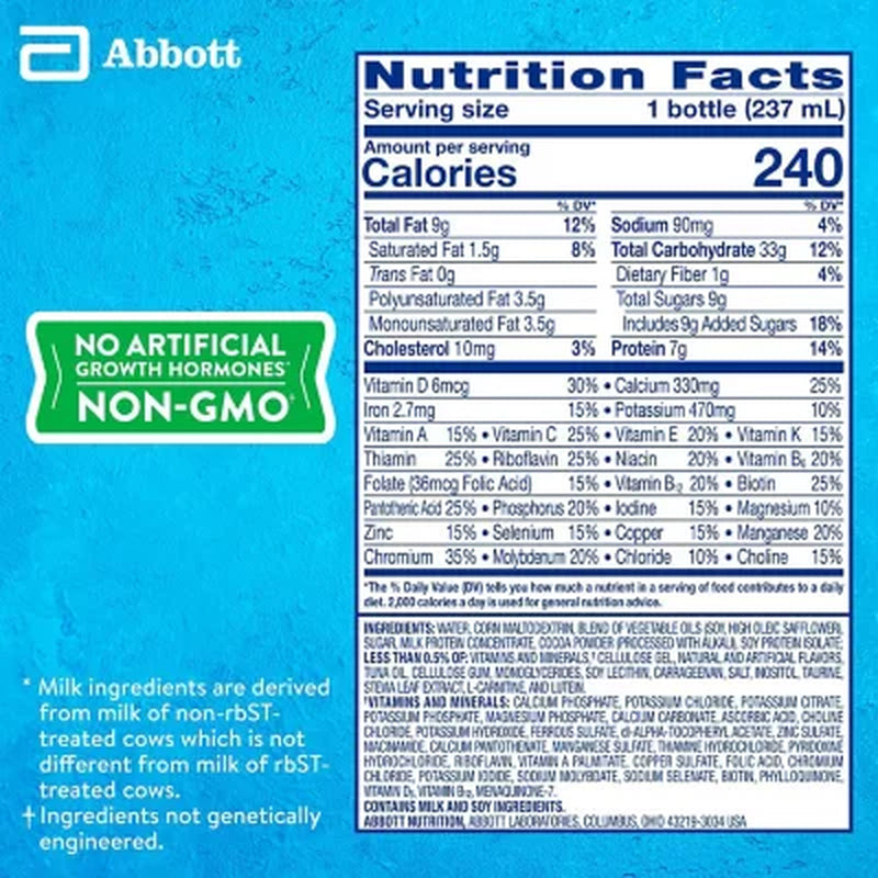 Pediasure Grow and Gain Nutrition Shake for Kids, Chocolate (8 Fl. Oz., 24 Pk.)