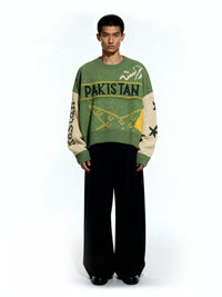 Raastah - Team Pakistan Jacquard Sweater