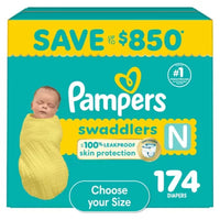 Pampers Swaddlers Diapers, Sizes Newborn-8