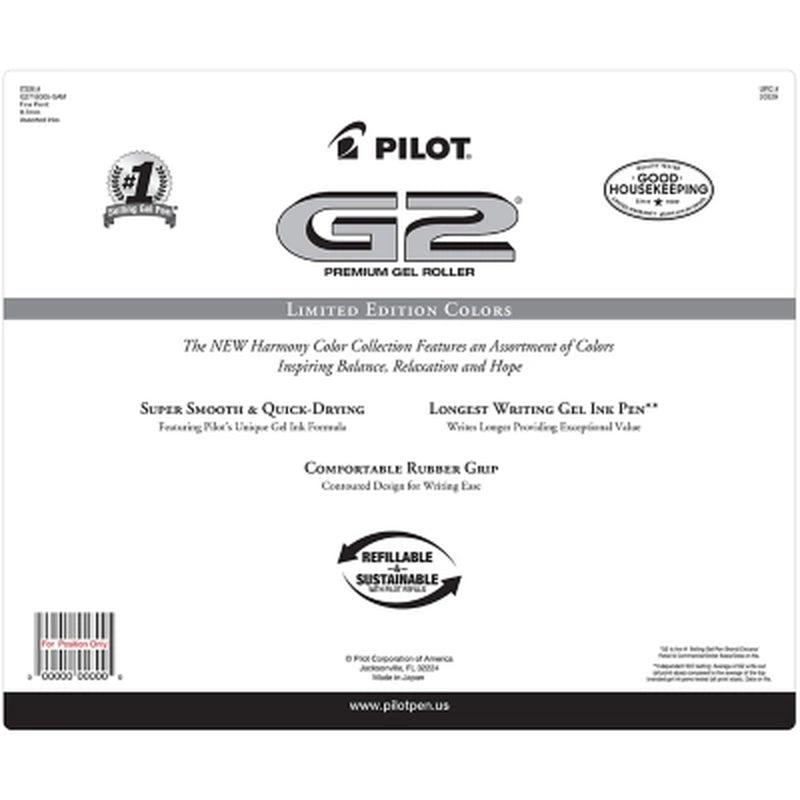 G2 Premium Gel Roller Assorted Ink 16Pk Fine Point