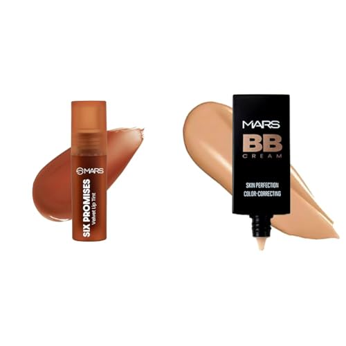 MARS Love Track Velvet Lip Tint (2.8ml) (SIX PROMISES) | Velvet Matte Finish BB Cream Lightweight Foundation (30 ml) (Tan)