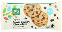 365 Chocolate Chips Semi Sweet Organic, 10 Ounce