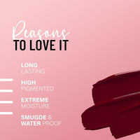 Seven Seas Pure Liquid Lipstick, Matte Finish, Purple (Red Cherry, 7ml)