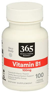 365 Vitamin B1 100Mg, 100 Tablets