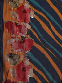 Mustard Woven Design Silk Blend Straight Suit with Dupatta